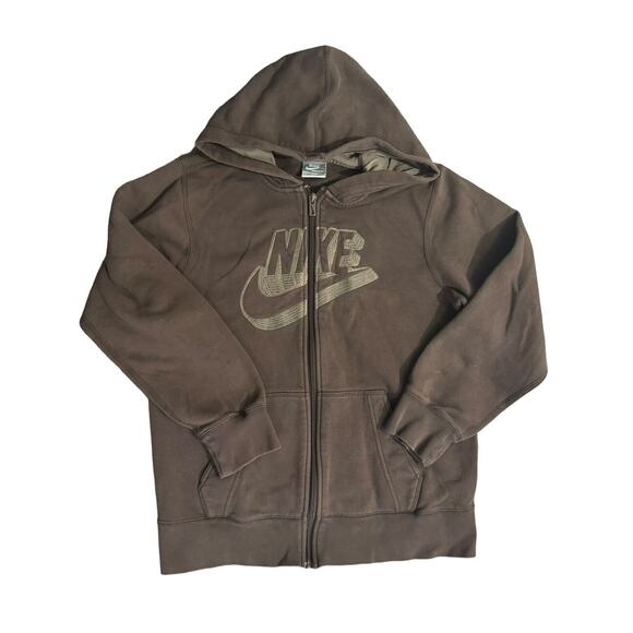 Nike Sweater Zip Up Hoodie Sweatshirt Kids Size Médium - Picture 1 of 4